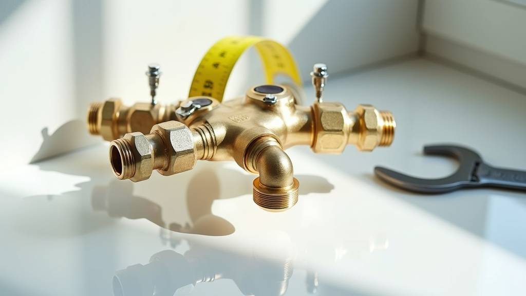 Schéma d'une installation de plomberie avec nourrice centrale distribuant l'eau aux différents points d'eau