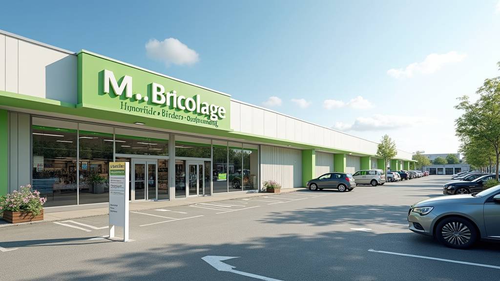 Façade du magasin Mr. Bricolage Avranches avec son enseigne