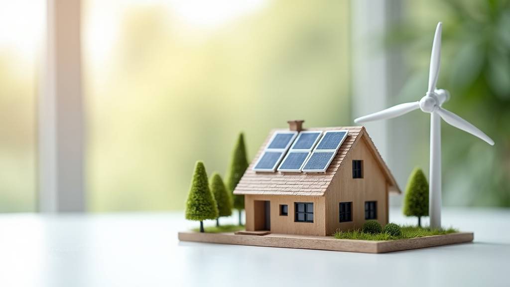 Maison moderne avec panneaux solaires, symbolisant l'optimisation énergétique